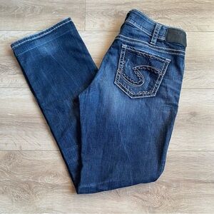 Silver Jeans Suki Mid Straight 32/32 dark wash denim